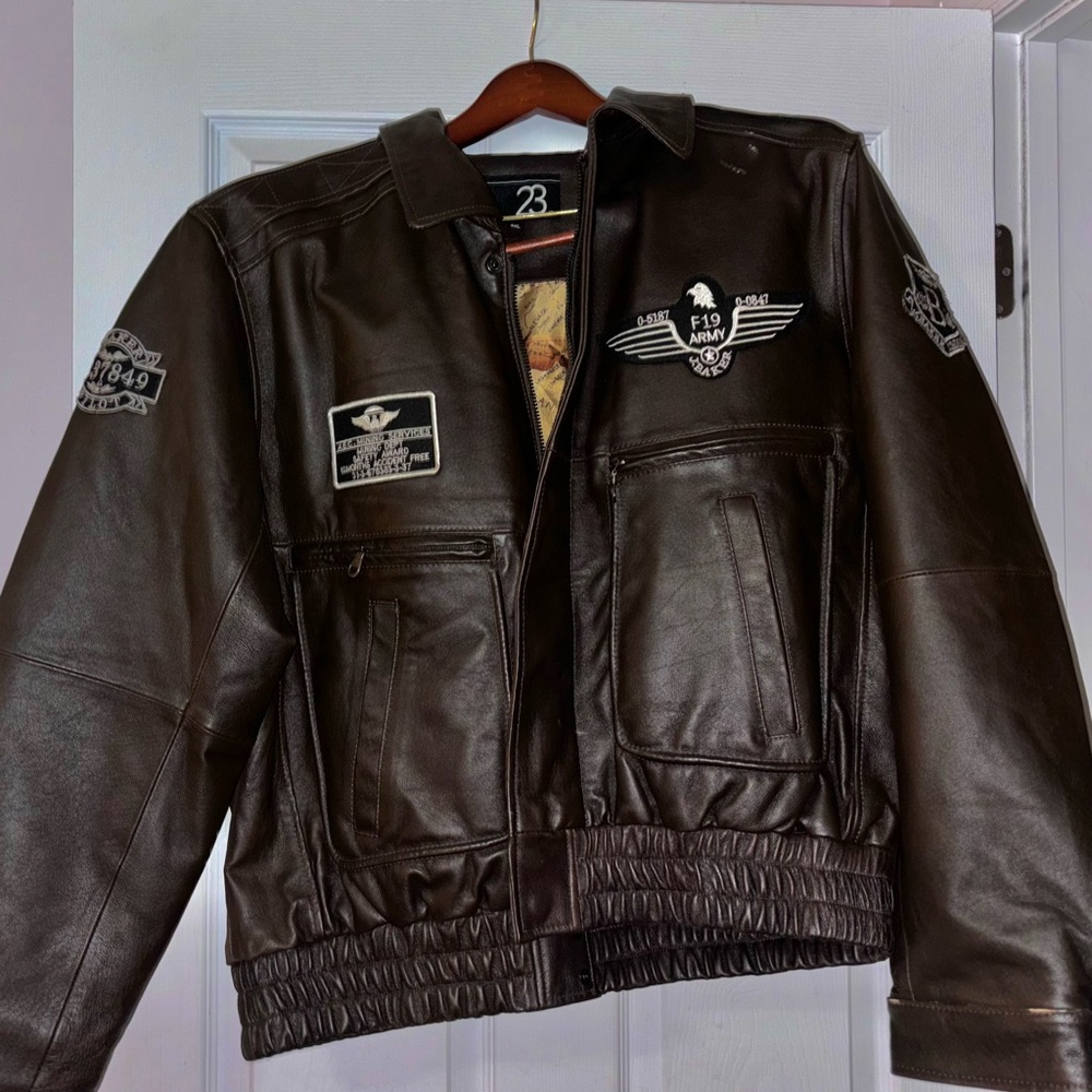 Brown 3XL Men’s leather jacket